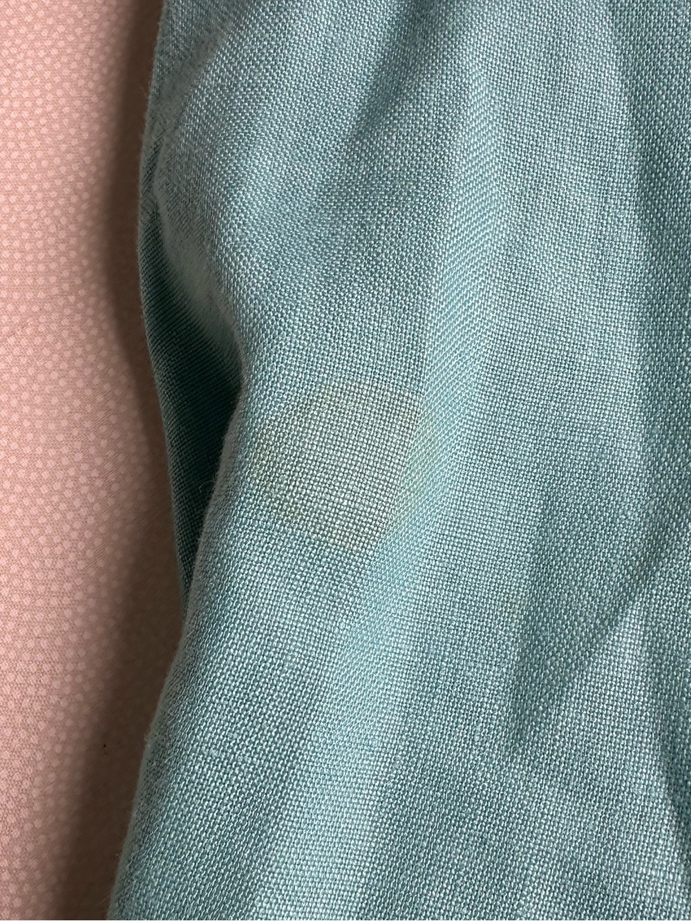 Vintage 90’s Geiger Austria 100% Linen Blue Midi Dress EU 38 US 8 Button Front - Picture 9 of 9